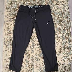TWO PAIRS Nike Dri Fit running capri